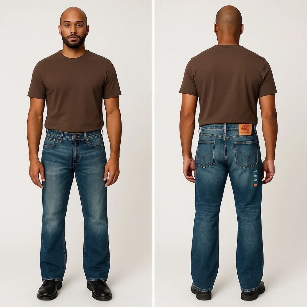 Levi's 527 Men’s Slim Fit Bootcut Leg‎ Jeans Denim Pants  Sz W33 L32